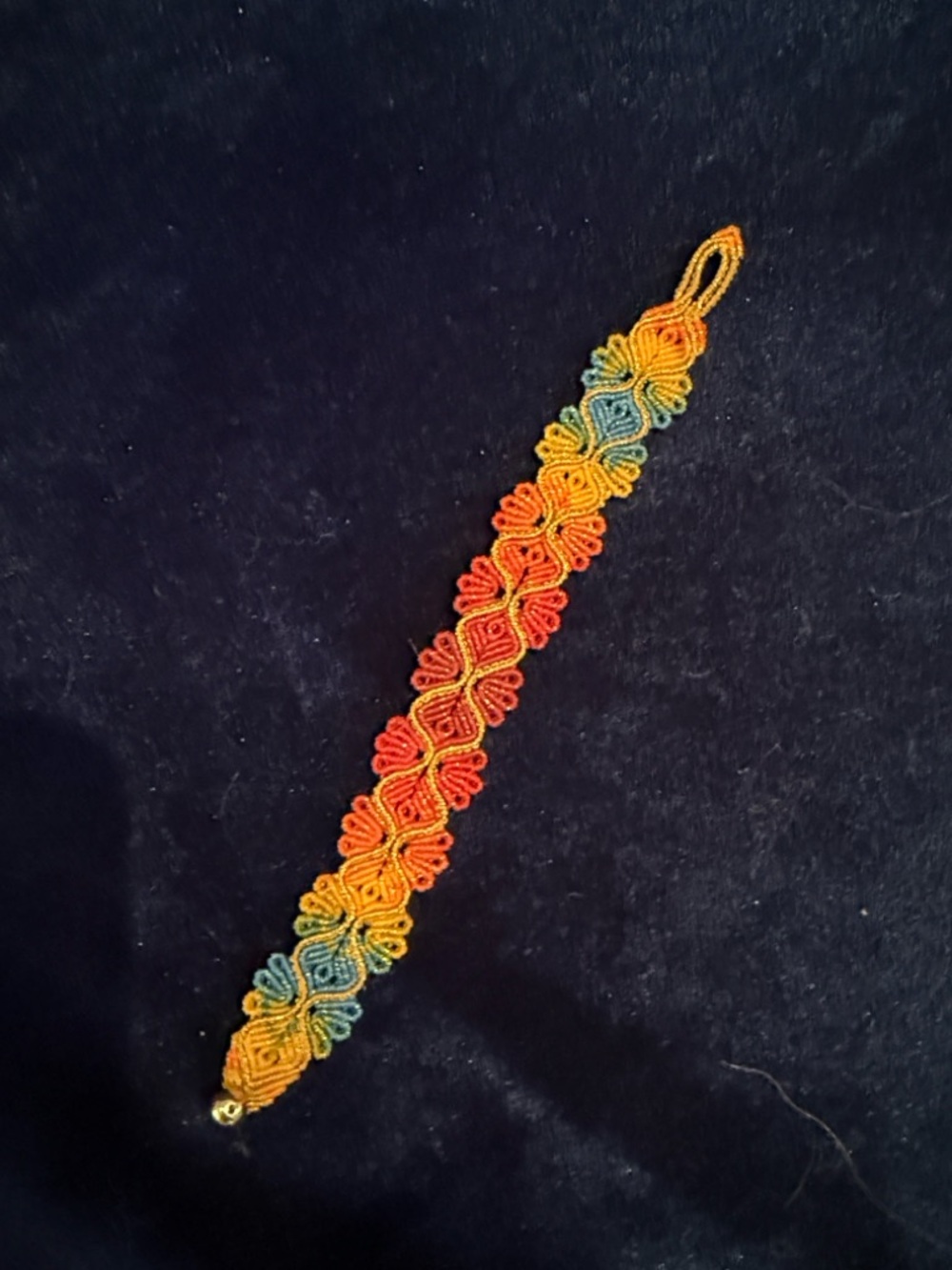 Handmade Rainbow Macrame Bracelet – Multicolor Boho Jewelry
